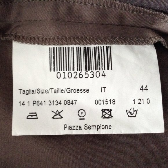 Piazza Sempione slate gray cropped pants - Picture 8 of 10